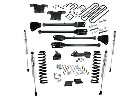 Superlift K236F 4 Lift Kit w/ FOX Shocks - 11-16 F250/350 4WD Diesel 4-Link Arms