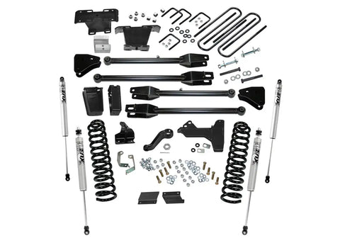 Superlift K237F 6 Lift Kit w/ FOX Shocks - 11-16 F250/350 4WD Diesel 4-Link Arms