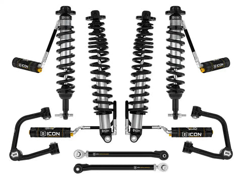 ICON Vehicle Dynamics FRDK_K40016TX ICON 2021-2023 Bronco Sasquatch 2-3" Lift Stage 6 Suspension System Tubular UCA Heavy Rate Rear Spring