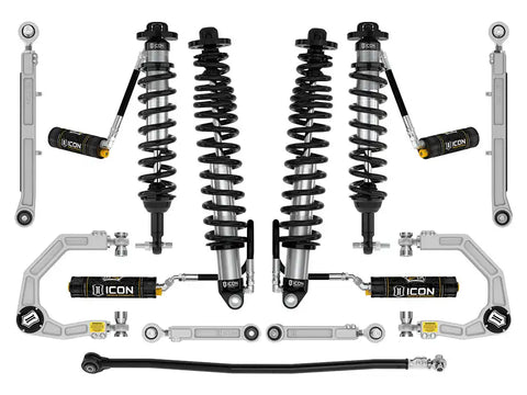 ICON Vehicle Dynamics FRDK_K40007X ICON 21-23 Bronco Non-Sasquatch 3-4" Lift Stage 7 Suspension System Billet UCA Heavy Rate Rear Spring