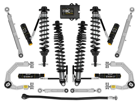 ICON Vehicle Dynamics FRDK_K40008X ICON 21-23 Bronco Non-Sasquatch 3-4" Lift Stage 8 Suspension System Billet UCA Heavy Rate Rear Spring