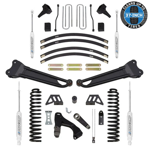 Pro Comp Suspension K4186B KIT 8IN Stage II 11-15 Ford F250/F350 4WD Diesel with Front/Rear ES9000 Shocks