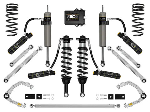 ICON Vehicle Dynamics FRDK_K53242 ICON 2023 Toyota Sequoia 3-4.5" Lift Stage 12 Suspension System Billet