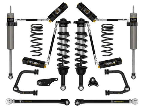 ICON Vehicle Dynamics FRDK_K53298TS ICON 2024 Toyota Tacoma 1.25-3" Lift Stage 8 Suspension System Tubular UCA W/ Triple Rate Rear Springs