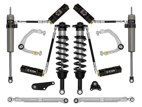ICON Vehicle Dynamics FRDK_K53298 ICON 2024 Toyota Tacoma 1.25-3" Lift Stage 8 Suspension System Billet UCA
