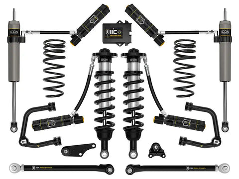 ICON Vehicle Dynamics FRDK_K53300TS ICON 2024 Toyota Tacoma 1.25-3" Lift Stage 10 Suspension System Tubular UCA W/ Triple Rate Rear Springs