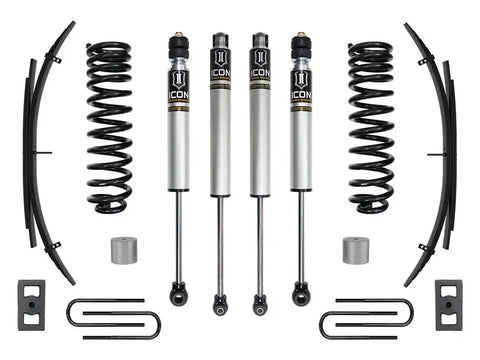 ICON Vehicle Dynamics FRDK_K62591L ICON 2023 Ford F-250/F-350 Super Duty 4WD Gas 2.5" Lift Stage 1 Suspension System W/ Expansion Packs