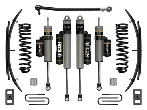 ICON Vehicle Dynamics FRDK_K62593L ICON 2023 Ford F-250/F-350 Super Duty 4WD Gas 2.5" Lift Stage 3 Suspension System W/ Expansion Packs