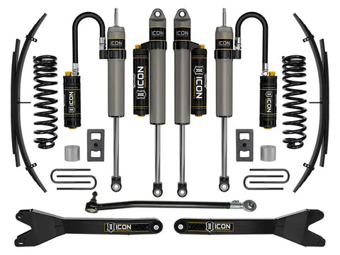ICON Vehicle Dynamics FRDK_K62594RL ICON 2023 Ford F-250/F-350 Super Duty 4WD Gas 2.5" Lift Stage 4 Suspension System W/ Radius Arms And Expansion Packs