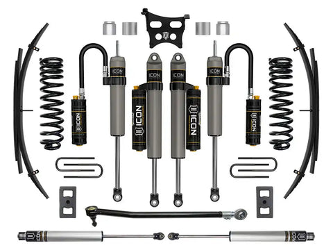 ICON Vehicle Dynamics FRDK_K62595L ICON 2023 Ford F-250/F-350 Super Duty 4WD Gas 2.5" Lift Stage 5 Suspension System W/ Expansion Packs
