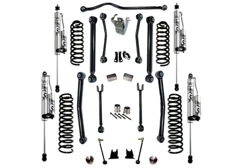 Superlift K997FX 4 Lift Kit w/ Fox 2.0 Res Shocks - 07-18 Wrangler JK 4Dr Reflex Ctrl Arms