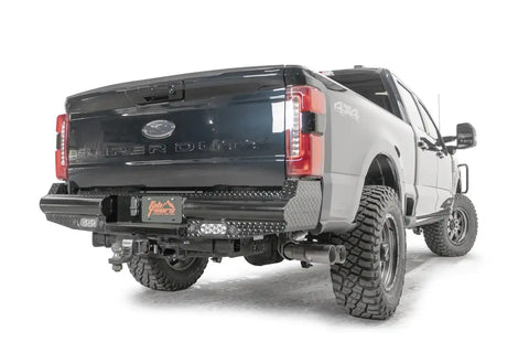 Fab Fours FS23-T5950-1 - Black Steel Rear Bumper