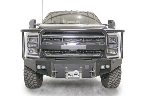 Fab Fours FS23-A5950-1 - Premium Winch Front Bumper w/Full Grill Guard