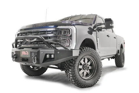 Fab Fours FS23-A5952-B - Premium Winch Front Bumper w/Pre-Runner Guard Bare
