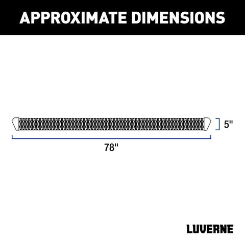 LUVERNE 416078-4055111 - SlimGrip 5 x 78 Black Aluminum Running Boards, Select Dodge, Ram 1500