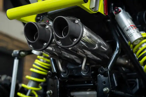 MBRP Exhaust AT-9534PT - Performance Series 4 Polaris Dual Slip-on System.