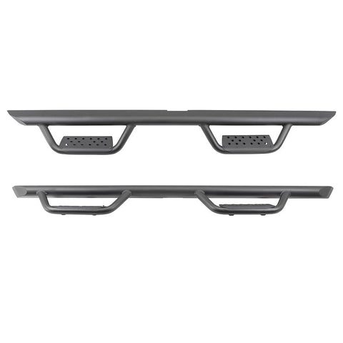 Go Rhino D224432T Drop down hoop step design is ideal for lifted vehicles or larger tires