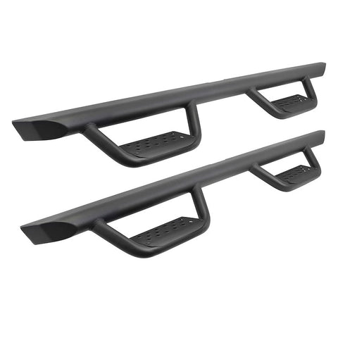 Go Rhino D224432T Drop down hoop step design is ideal for lifted vehicles or larger tires