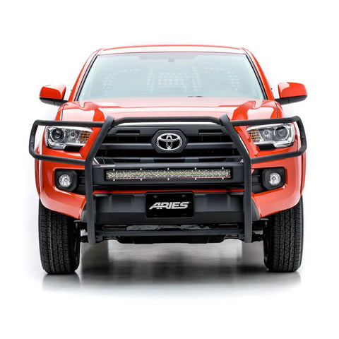 ARIES P2068 - Pro Series Black Steel Grille Guard, No-Drill, Select Toyota Tacoma