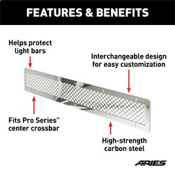ARIES PC30MS - Pro Series 30-Inch Polished Stainless Light Bar Cover Plate