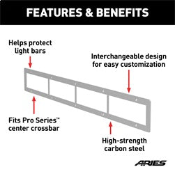 ARIES PC30OS - Pro Series 30-Inch Brushed Stainless Light Bar Cover Plate