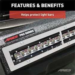 ARIES PC30OS - Pro Series 30-Inch Brushed Stainless Light Bar Cover Plate