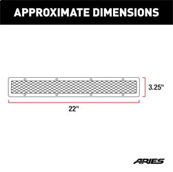 ARIES PJ20MS - Pro Series 20-Inch Polished Stainless Light Bar Cover Plate