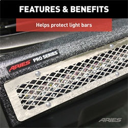 ARIES PJ20MS - Pro Series 20-Inch Polished Stainless Light Bar Cover Plate
