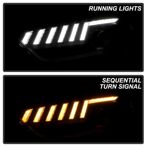 Spyder Auto 5088338 (Spyder Signature) Projector Headlights - Switch Back Sequential LED Turn Signal Black