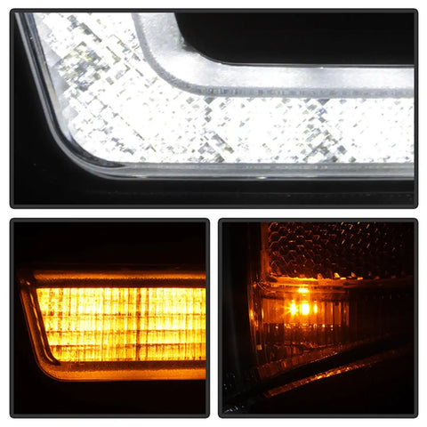 Spyder Auto 5088796 (Spyder Signature) Projector Headlights - Sequential LED Turn Signal Lights Black