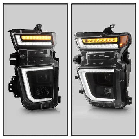 Spyder Auto 5088796 (Spyder Signature) Projector Headlights - Sequential LED Turn Signal Lights Black