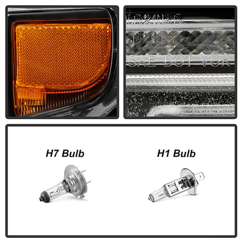 Spyder Auto 5088796 (Spyder Signature) Projector Headlights - Sequential LED Turn Signal Lights Black