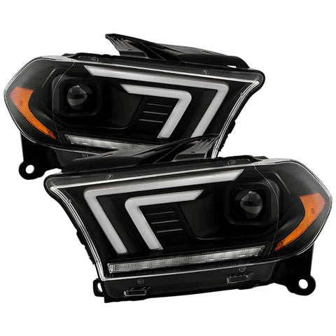 Spyder Auto 5088680 (Spyder Signature) Projector Headlights - Sequential LED Turn Signal Lights Black