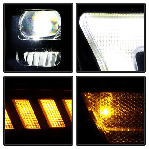 Spyder Auto 5088604 (Spyder Apex) High-Power LED Module ( Low Beam ) Equipped Headlights - Black
