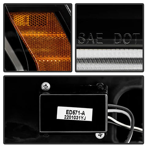 Spyder Auto 5088604 (Spyder Apex) High-Power LED Module ( Low Beam ) Equipped Headlights - Black