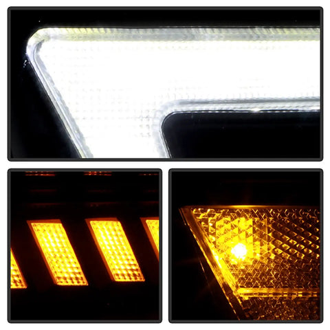 Spyder Auto 5088611 (Spyder Signature) Projector Headlights - Sequential LED Turn Signal Lights Black