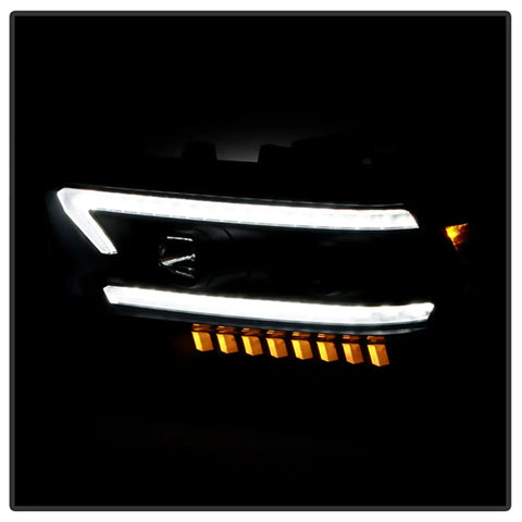Spyder Auto 5088611 (Spyder Signature) Projector Headlights - Sequential LED Turn Signal Lights Black