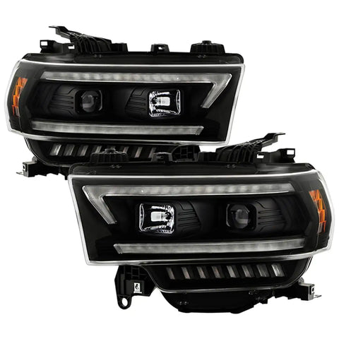 Spyder Auto 5088611 (Spyder Signature) Projector Headlights - Sequential LED Turn Signal Lights Black