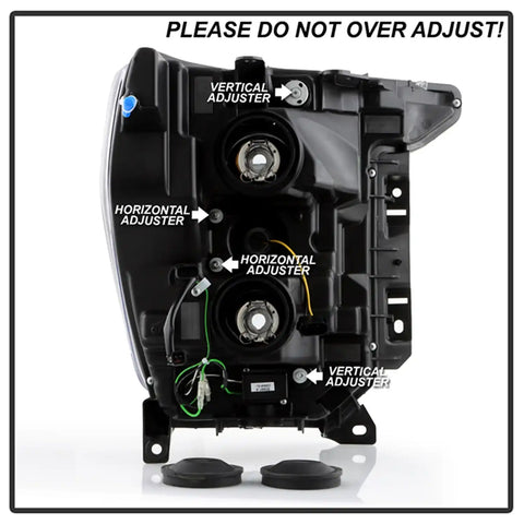 Spyder Auto 5088703 (Spyder Signature) Projector Headlights - LED Crystal Light Bar Parking Lights Black