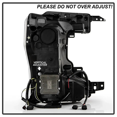 Spyder Auto 5088635 (Spyder Apex) High-Power LED Module ( Low Beam ) Equipped Headlights - Black