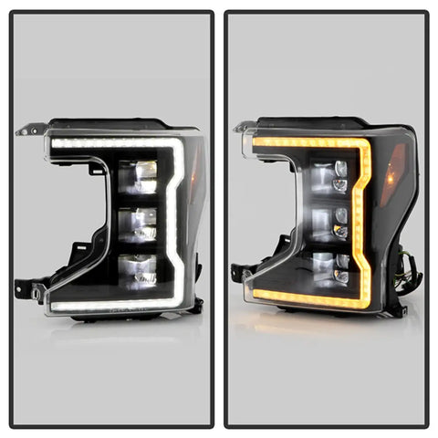 Spyder Auto 5088635 (Spyder Apex) High-Power LED Module ( Low Beam ) Equipped Headlights - Black