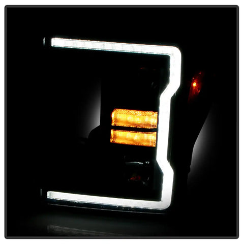 Spyder Auto 5088628 (Spyder Signature) Projector Headlights - Sequential LED Turn Signal Lights Black