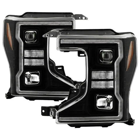 Spyder Auto 5088628 (Spyder Signature) Projector Headlights - Sequential LED Turn Signal Lights Black