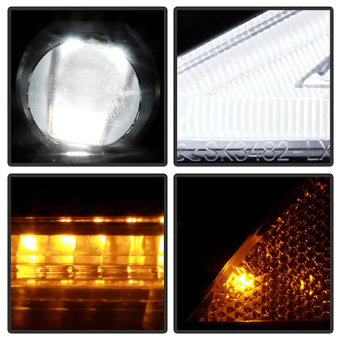 Spyder Auto 5088826 (Spyder Apex) High-Power LED Module (High Beam And Low Beam) Equipped Headlights - Black