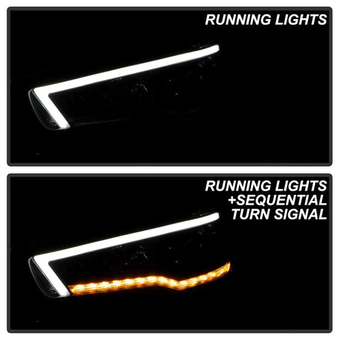 Spyder Auto 5088116 (Spyder Signature) Projector Headlights - Sequential LED Turn Signal Black