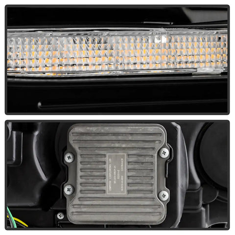 Spyder Auto 5088697 (Spyder Apex) High-Power LED Module (High Beam And Low Beam) Equipped Headlights - Black