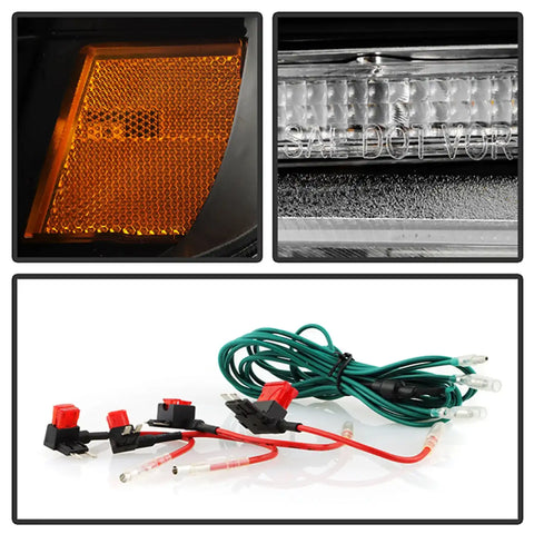 Spyder Auto 5088697 (Spyder Apex) High-Power LED Module (High Beam And Low Beam) Equipped Headlights - Black