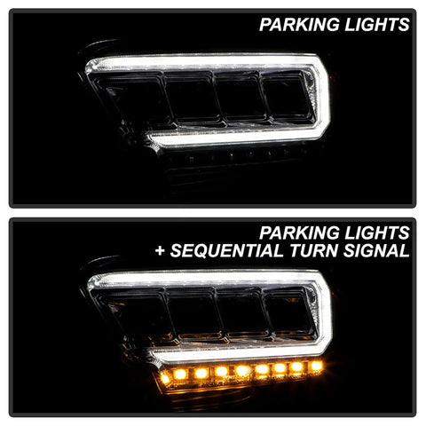 Spyder Auto 5088369 (Spyder Apex) Multi-Beam High-Power LED Module Equipped Headlights - Chrome