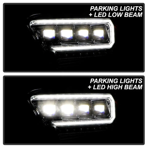 Spyder Auto 5088369 (Spyder Apex) Multi-Beam High-Power LED Module Equipped Headlights - Chrome