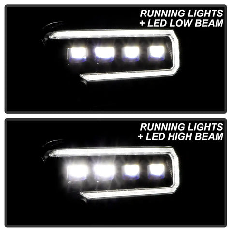 Spyder Auto 5088390 (Spyder Apex) Multi-Beam High-Power LED Module Equipped Headlights - Black